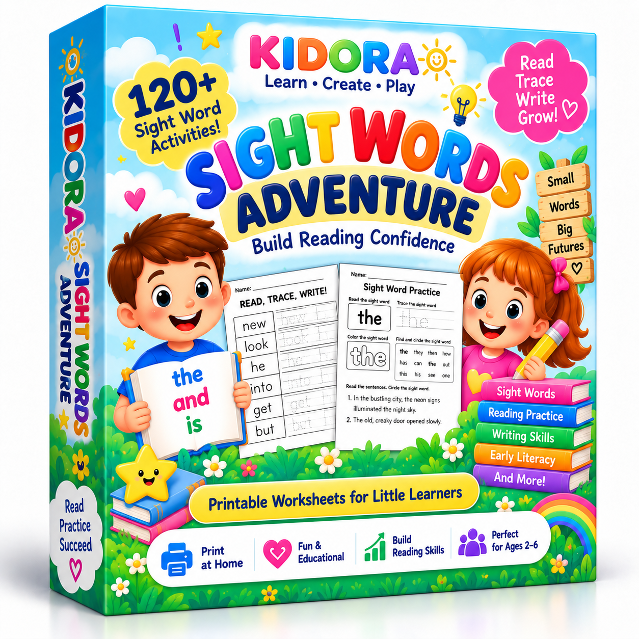Sight Words Adventure — Read • Trace • Write • Grow